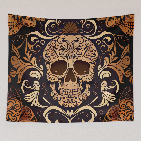 Aperçu de l'œuvre Ornamental Gothic Skull Patterns XIII créée et vendue par Gadgetaliciouss.