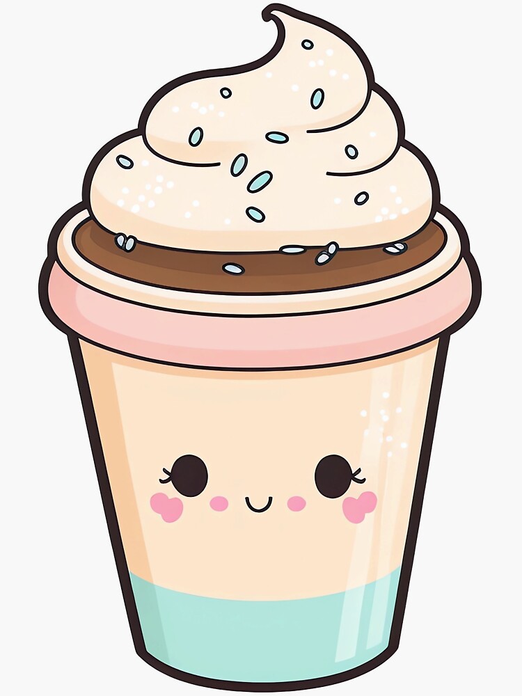 Cute Ice Cream Squishee Drink | Sticker