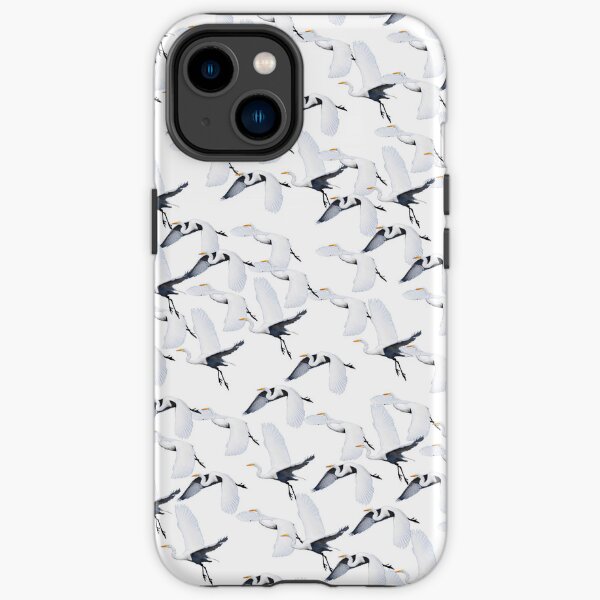 White Egret Migration iPhone Tough Case
