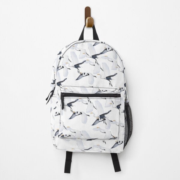 White Egret Migration Backpack