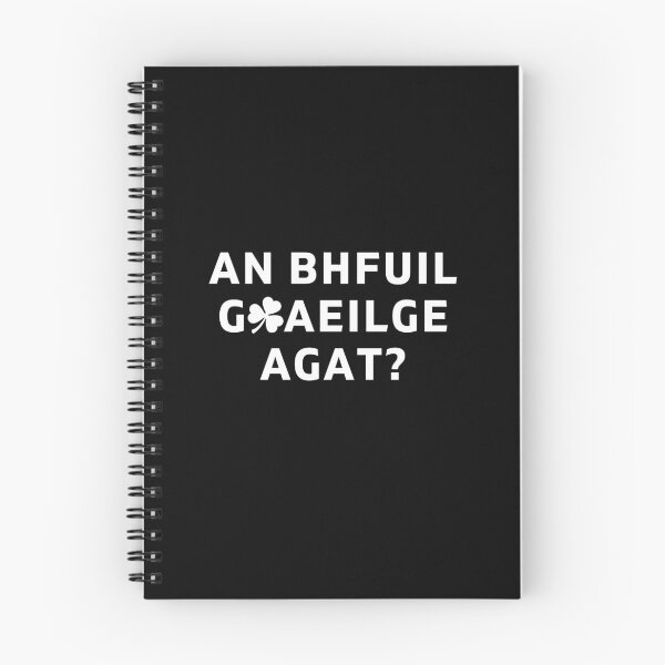 Item preview, An Bhfuil Gaeilge Agat Irish Language with Shamrock designed and sold by Irishprints.