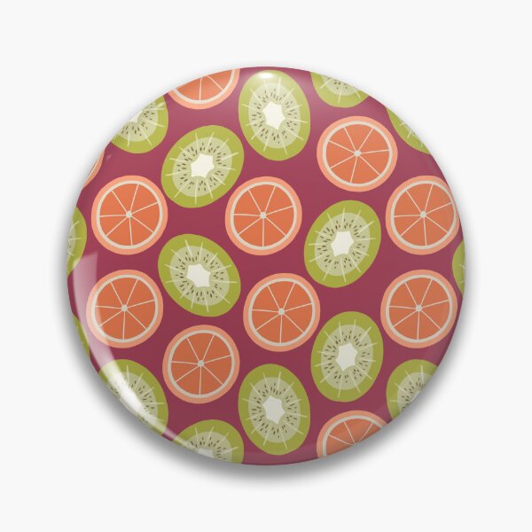 Item preview, Kiwis and Oranges on Raspberry Pink. designed and sold by PollycatArt.