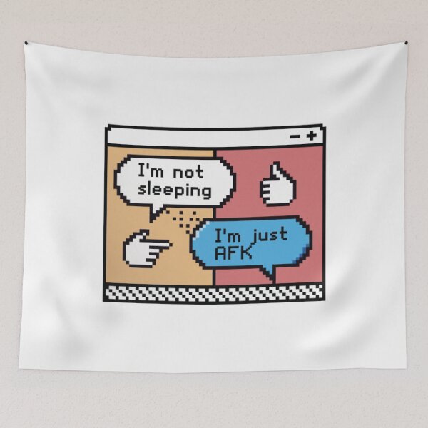 Item preview, I'm Not Sleeping I'm Just AFK Funny Gamer  designed and sold by EdStark.