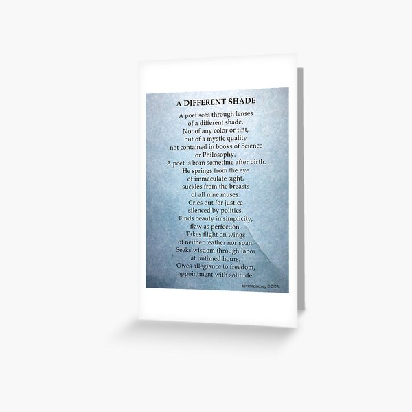 A Different Shade Greeting Card