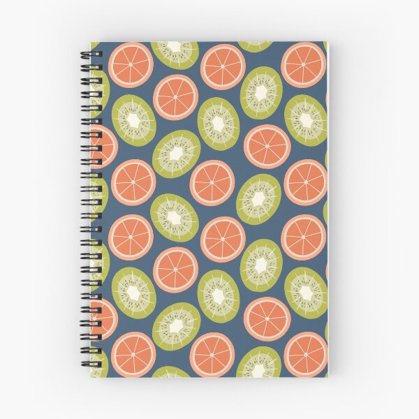 Item preview, Kiwis and Oranges on Navy Blue designed and sold by PollycatArt.