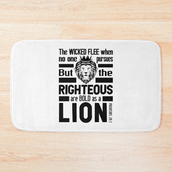 Item preview, Proverbs 28:1 The Righteous Are Bold As A Lion designed and sold by plushism.