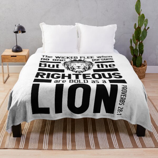 Item preview, Proverbs 28:1 The Righteous Are Bold As A Lion designed and sold by plushism.