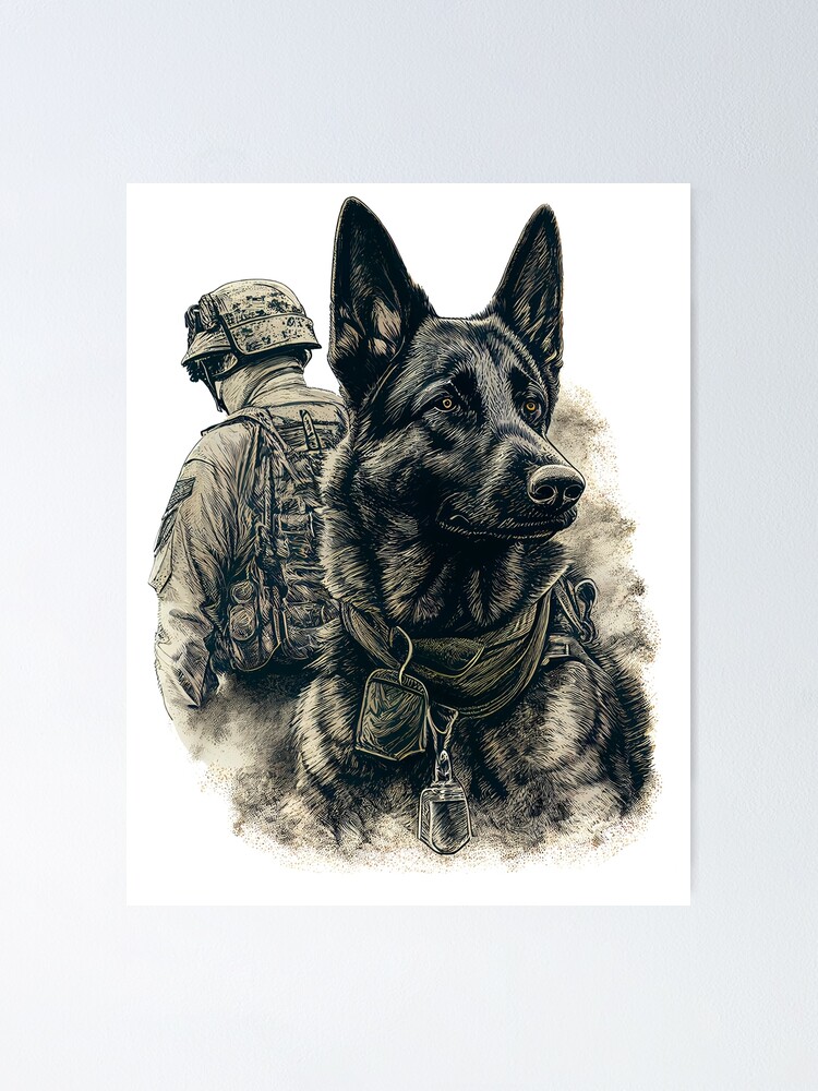 German Shepherd Working Dog Poster