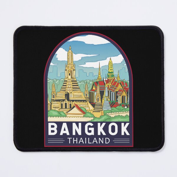 Item preview, Bangkok Thailand Travel Retro Emblem designed and sold by KrisSidDesigns.