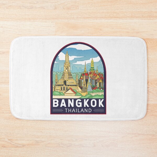 Item preview, Bangkok Thailand Travel Retro Emblem designed and sold by KrisSidDesigns.