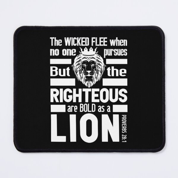 Item preview, Proverbs 28:1 The Righteous Are Bold As A Lion designed and sold by plushism.