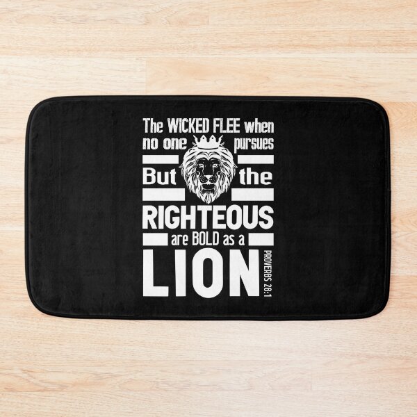Item preview, Proverbs 28:1 The Righteous Are Bold As A Lion designed and sold by plushism.