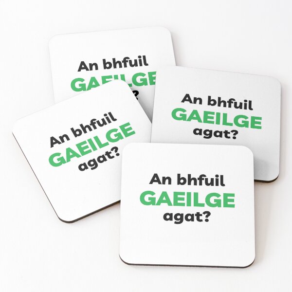 Item preview, An Bhfuil Gaeilge Agat Irish Language Black and Green designed and sold by Irishprints.