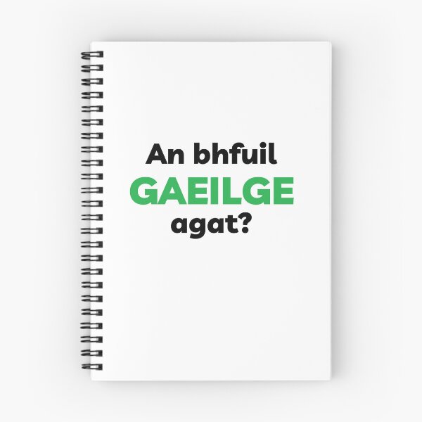 Item preview, An Bhfuil Gaeilge Agat Irish Language Black and Green designed and sold by Irishprints.