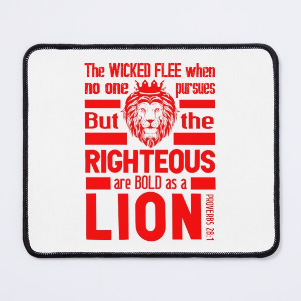 Item preview, Proverbs 28:1 The Righteous Are Bold As A Lion designed and sold by plushism.