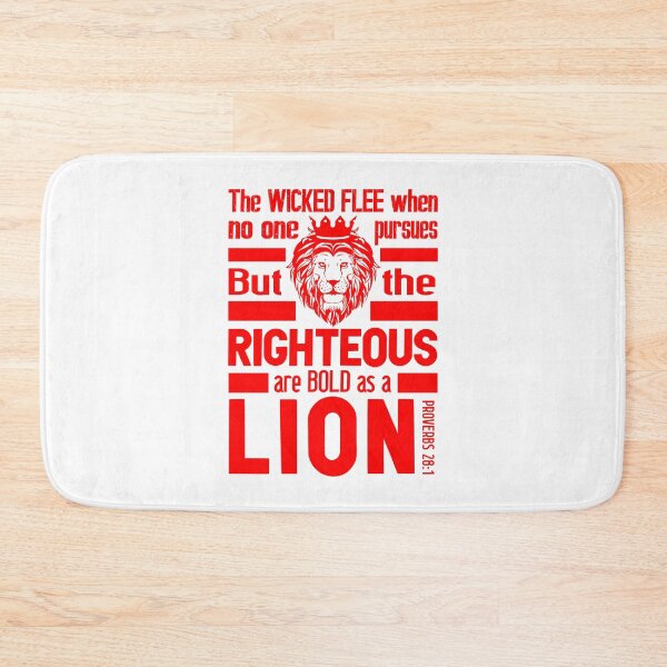 Item preview, Proverbs 28:1 The Righteous Are Bold As A Lion designed and sold by plushism.