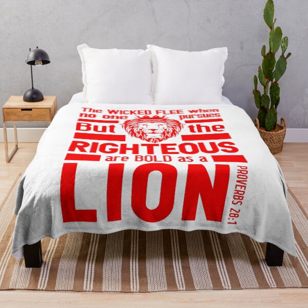 Item preview, Proverbs 28:1 The Righteous Are Bold As A Lion designed and sold by plushism.