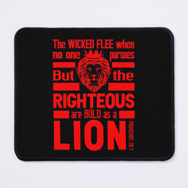 Item preview, Proverbs 28:1 The Righteous Are Bold As A Lion designed and sold by plushism.