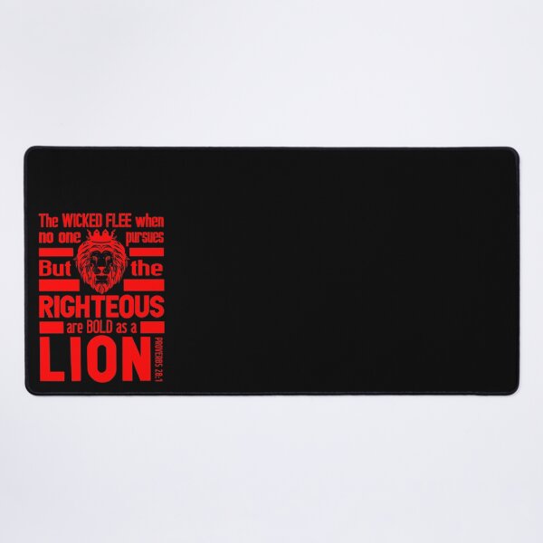 Item preview, Proverbs 28:1 The Righteous Are Bold As A Lion designed and sold by plushism.
