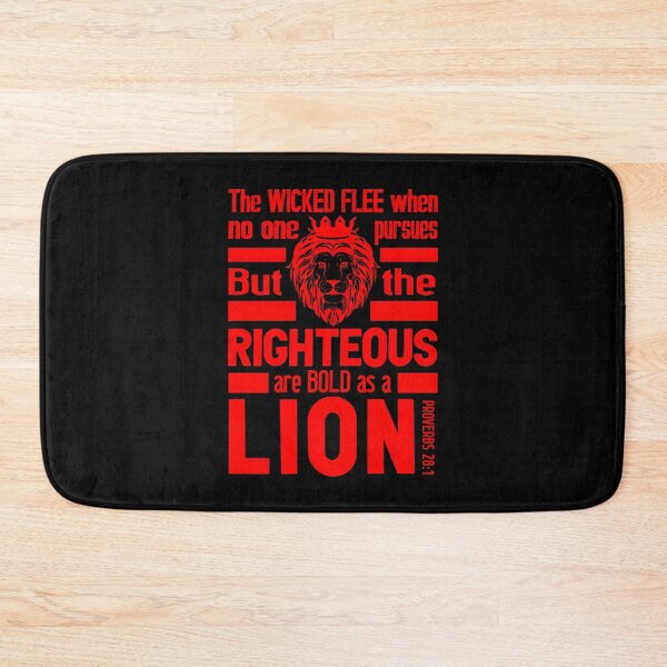 Item preview, Proverbs 28:1 The Righteous Are Bold As A Lion designed and sold by plushism.