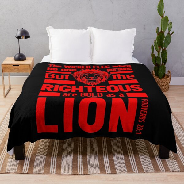 Item preview, Proverbs 28:1 The Righteous Are Bold As A Lion designed and sold by plushism.