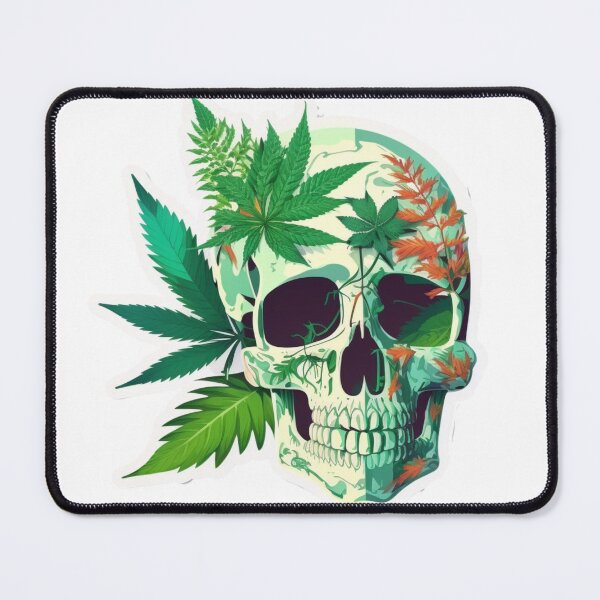 Item preview, Cannabis Skull designed and sold by CombatCreatives.