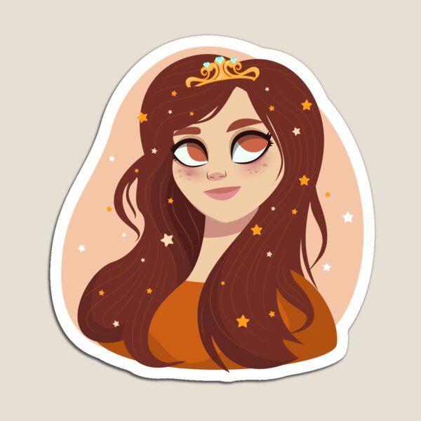 Item preview, Cute Girl Cartoon Princess Design designed and sold by BrightLightArts.