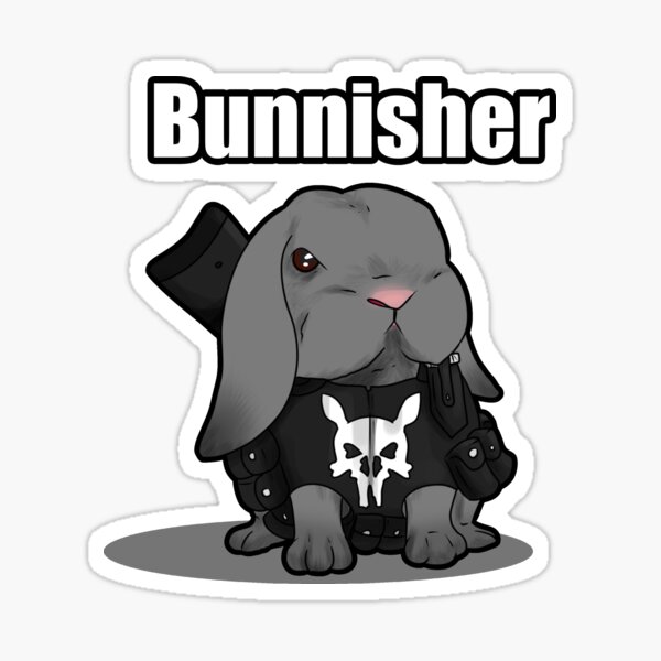 The Bunnisher Sticker