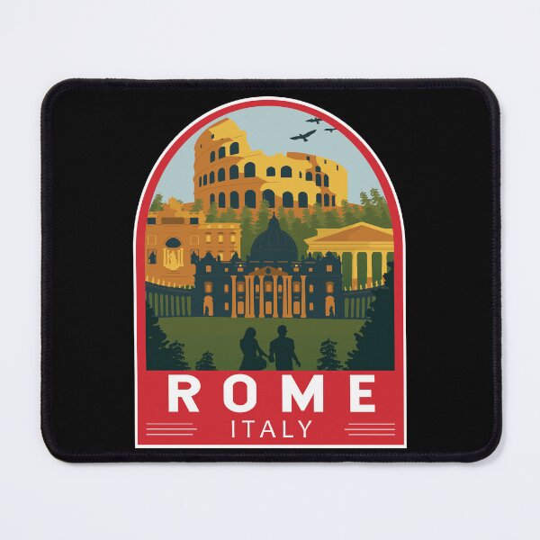 Item preview, Rome Italy Travel Retro Emblem designed and sold by KrisSidDesigns.