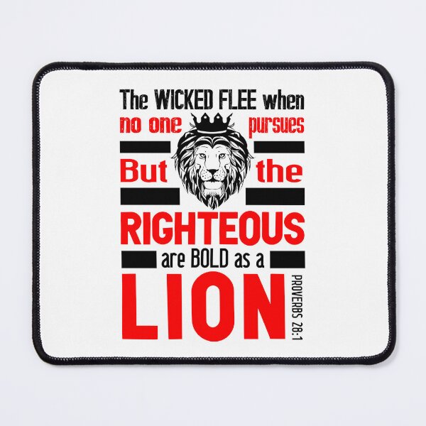 Item preview, Proverbs 28:1 The Righteous Are Bold As A Lion designed and sold by plushism.