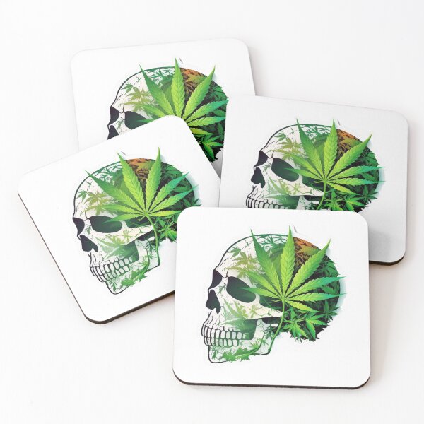 Item preview, Cannabis Skull designed and sold by CombatCreatives.