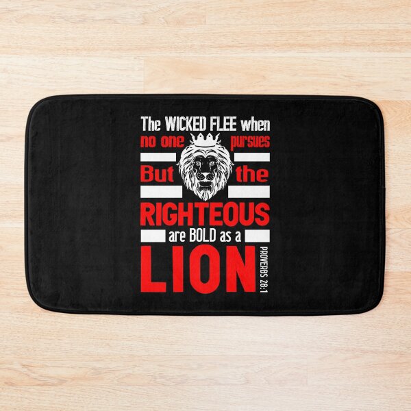 Item preview, Proverbs 28:1 The Righteous Are Bold As A Lion designed and sold by plushism.