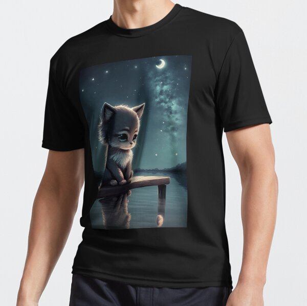Sad Kitten Active T-Shirt