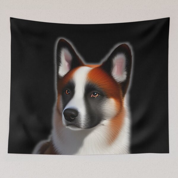 Item preview, Akita dog, Ai Generated Art  designed and sold by ACC .