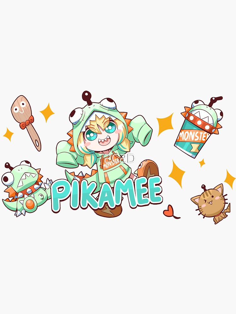 Funny Pikamee Amano - Pikamee Amano - Sticker