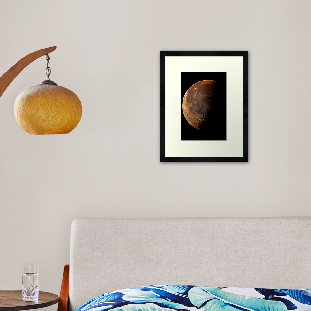 sunday moon Framed Art Print