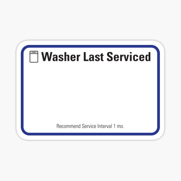 Washing Machine Service Sticker/Magnet Sticker