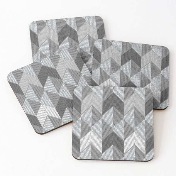 Item preview, Textured grey geometric. designed and sold by marinaklykva.