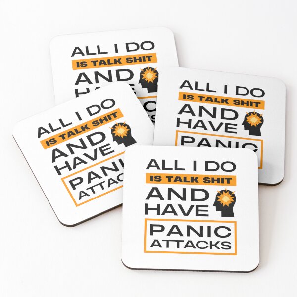 Item preview, All I Do is Talk Shit and Have Panic Attacks Funny  designed and sold by Mimielitas-Shop.