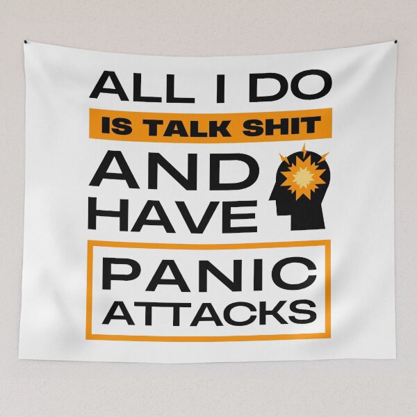Item preview, All I Do is Talk Shit and Have Panic Attacks Funny  designed and sold by Mimielitas-Shop.