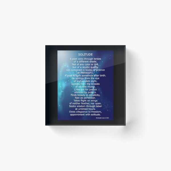 Solitude Acrylic Block