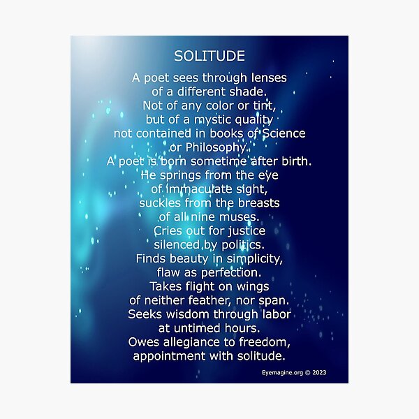 Solitude Photographic Print