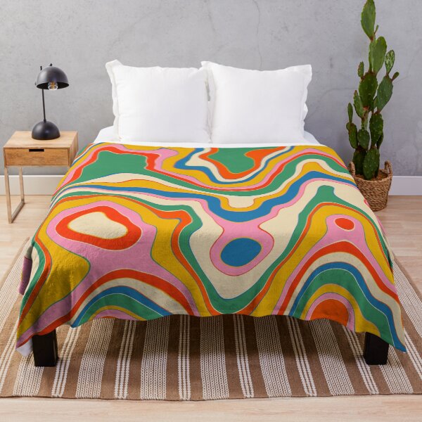 Item preview, Trippy Rainbow Melt Colorful Abstract Pattern designed and sold by kierkegaard.
