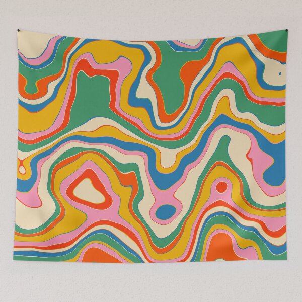Item preview, Trippy Rainbow Melt Colorful Abstract Pattern designed and sold by kierkegaard.