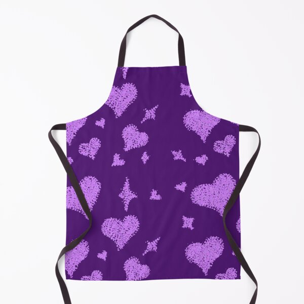 Item preview, Heart patterns purple on royal purple designed and sold by Chaoticzarts.