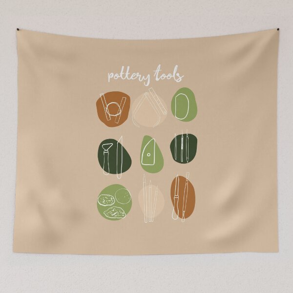 Item preview, Boho Pottery Tools designed and sold by Teequeque.