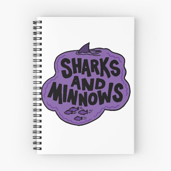 Item preview, Sharks and Minnows Swimming Graphic Purple designed and sold by DavidAlan.