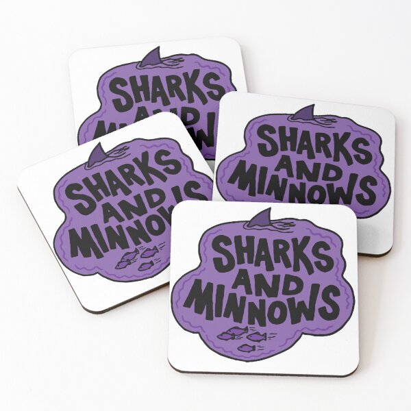 Item preview, Sharks and Minnows Swimming Graphic Purple designed and sold by DavidAlan.