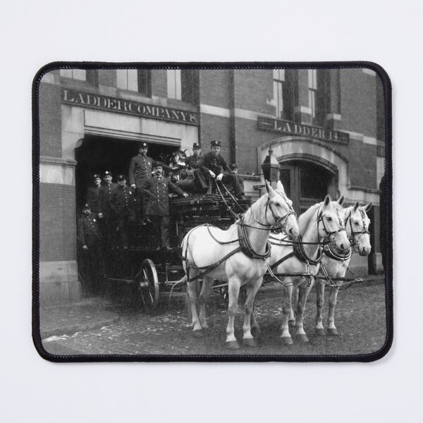 Item preview, C. 1890 Boston Fire Department, Ladder Company 8  designed and sold by retrophotoworks.