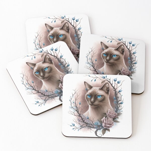 Item preview, Siamese Portrait designed and sold by Nocturne  Paws.